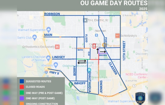 Norman PD Unveils Traffic and Parking Plan for Upcoming OU Football Home Games