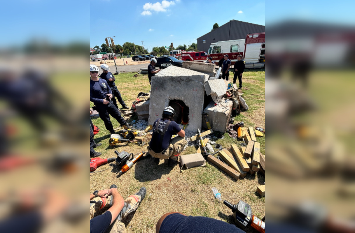 Oklahoma Rescue Oklahoma City Urban Search and Rescue Team Conducts Intensive Building