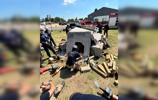 Oklahoma City Urban Search and Rescue Team Conducts Intensive Building Collapse Drill