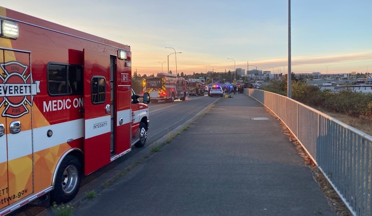 One Dead, Two Injured as Vehicle Rollover Sparks Brush Fire in Everett