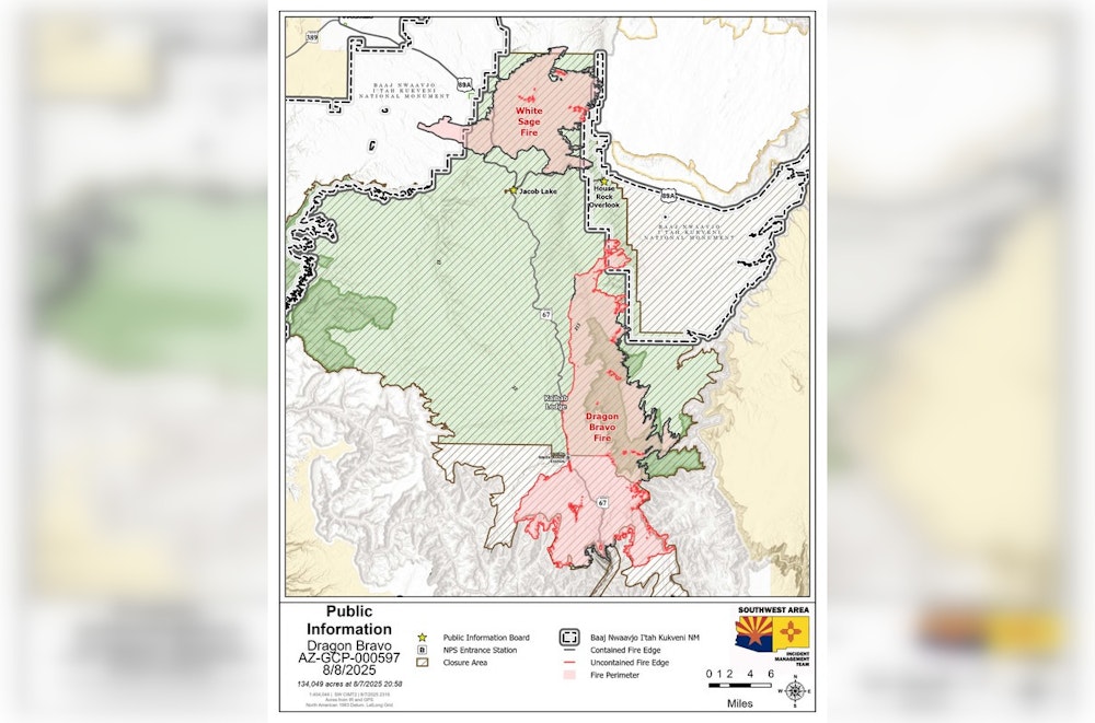 Optimism Grows as Firefighters Achieve 36% Containment of Dragon Bravo Fire at Grand Canyon