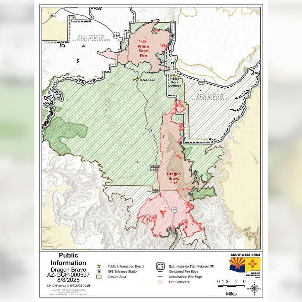 Optimism Grows as Firefighters Achieve 36% Containment of Dragon Bravo Fire at Grand Canyon