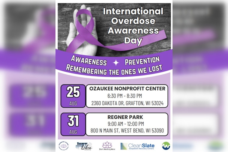 Ozaukee County Joins Global Commemoration of International Overdose Awareness Day