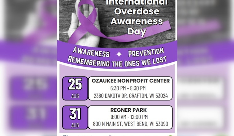 Ozaukee County Joins Global Commemoration of International Overdose Awareness Day