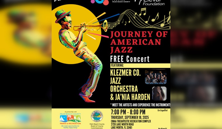 Palm Beach County and Elevar Foundation to Host Free 'Journey of American Jazz' Concert