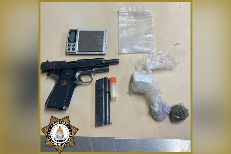 Parolee in Possession of Firearm and Narcotics Arrested After South Sacramento Car Chase