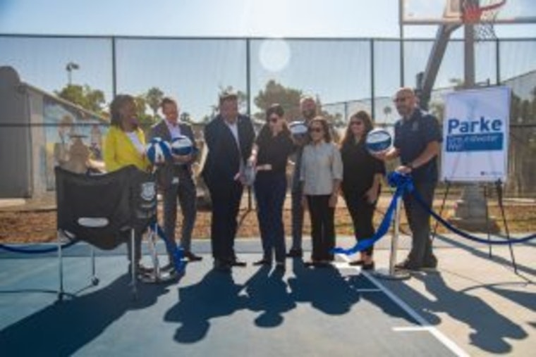 Pasadena Celebrates New Parke Groundwater Well and Revamped Basketball Courts at Villa Parke