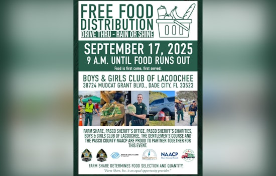 Pasco Sheriff's Office Teams Up with Local Groups for Free Food Distribution Event in Lacoochee