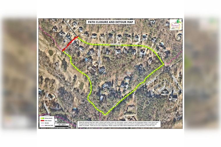 Peachtree City Announces Temporary Road Closure in Planterra Ridge Subdivision for Gate Installation