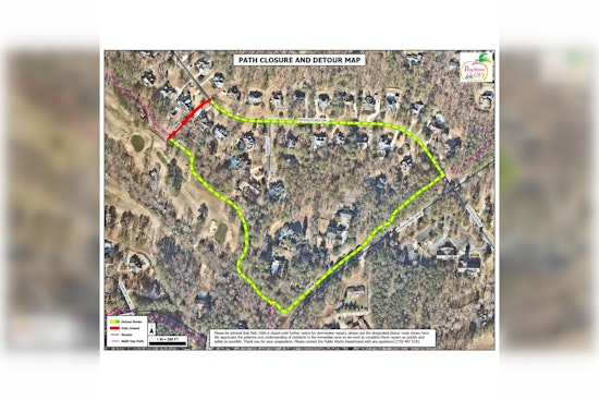 Peachtree City Announces Temporary Road Closure in Planterra Ridge Subdivision for Gate Installation