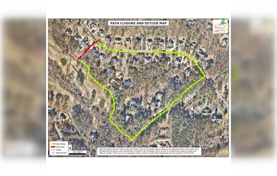 Peachtree City Announces Temporary Road Closure in Planterra Ridge Subdivision for Gate Installation