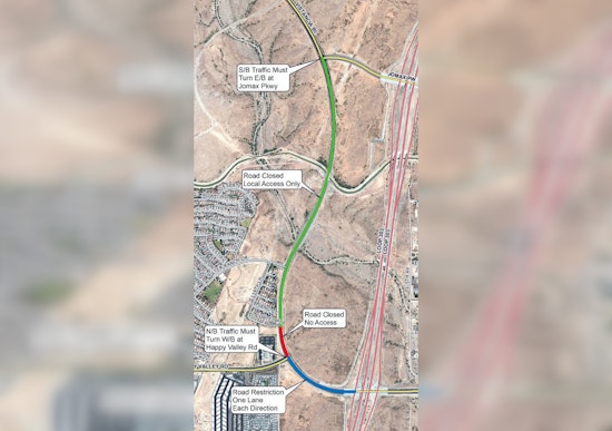Peoria Traffic Alert: Major Construction at Happy Valley and Vistancia Blvd to Disrupt Commutes for Six Weeks