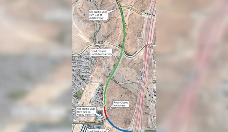 Peoria Traffic Alert: Major Construction at Happy Valley and Vistancia Blvd to Disrupt Commutes for Six Weeks