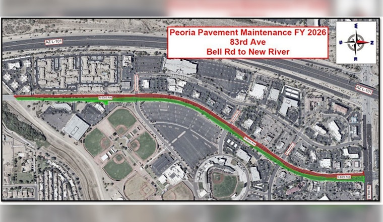Peoria's P83 Entertainment District Faces Traffic Restrictions Amid Street Improvement Works