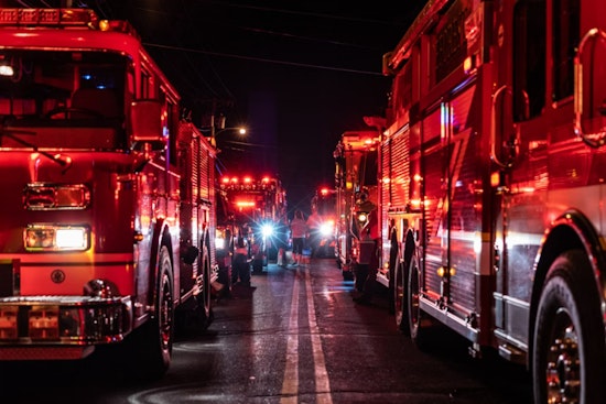 Philadelphia Firefighters Quell Massive Five-Alarm Blaze at Tacony Automotive Warehouse