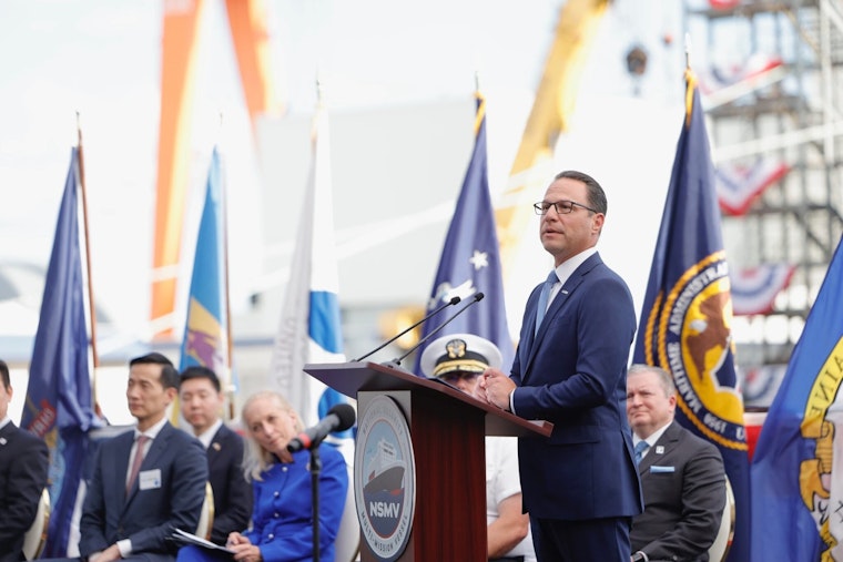 Philadelphia Navy Yard Celebrates Milestone with South Korea as Governor Shapiro Christens New Vessel, Spurs Economic Growth