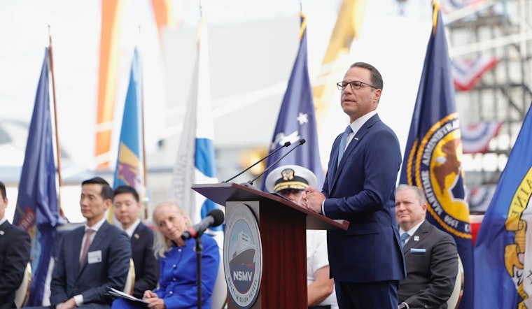 Philadelphia Navy Yard Celebrates Milestone with South Korea as Governor Shapiro Christens New Vessel, Spurs Economic Growth