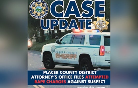 Placer County Suspect Arraigned on Attempted Rape and Sexual Battery Charges
