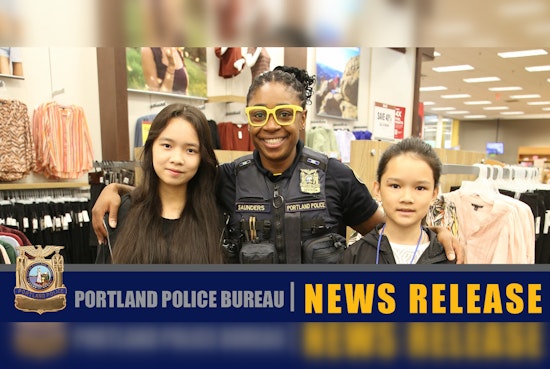 Portland's "Shop With A Cop" Event to Outfit 250 Children for School Year in Collaboration with Sunshine Division, Local Police, and Fred Meyer
