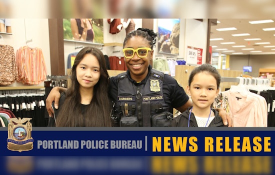Portland's "Shop With A Cop" Event to Outfit 250 Children for School Year in Collaboration with Sunshine Division, Local Police, and Fred Meyer