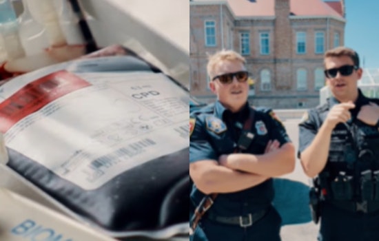 Video: Provo Police and Fire Departments Go Head-to-Head in "Battle of the Badges" Blood Drive