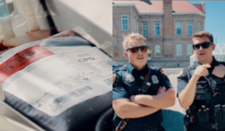 Video: Provo Police and Fire Departments Go Head-to-Head in "Battle of the Badges" Blood Drive