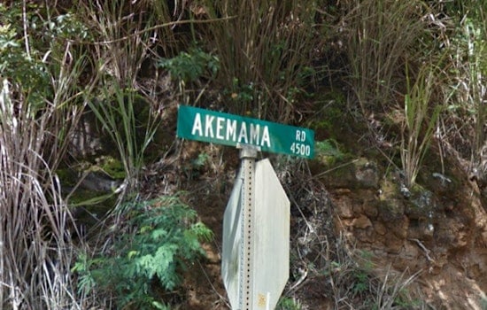 Public Advisory on Akemama Road in Lawai as Tree Removal Closure Set for August 13