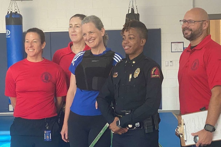 Raleigh Mayor Janet Cowell Successfully Completes Police Academy Fitness Test, Demonstrating Solidarity with Law Enforcement