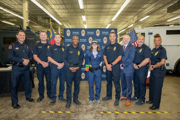 Raleigh Police Department Honors 14-Year-Old Abby as Honorary Major in Celebration of Courage and Aspirations