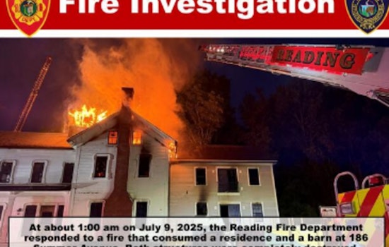 Reading Authorities Suspect Arson in Devastating Summer Ave Blaze, Seek Public's Help