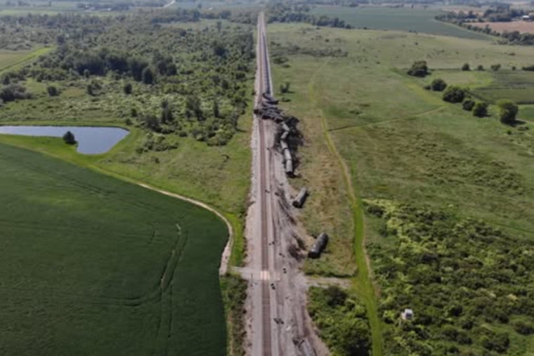 Repeat Derailment in Reeseville, Canadian Pacific Train Spills Crude Oil, No Injuries Reported