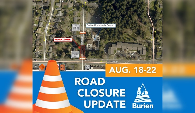Road Closure Alert, Burien's 6th Avenue SW Shuts Down for Utility Installation Next Week