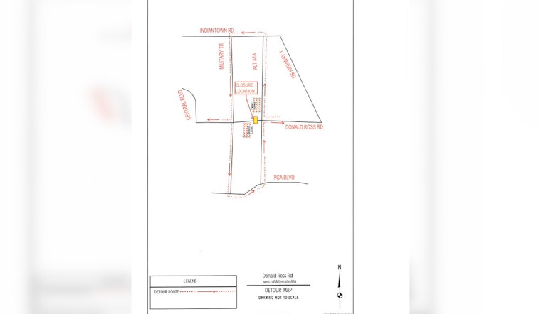 Road Closures and Detours Planned for Jupiter and Palm Beach Gardens Due to Railroad Maintenance