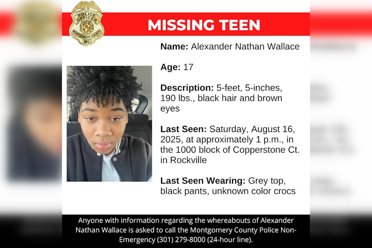 Rockville Teen Alexander Wallace Missing, Montgomery County Police Appeal for Public Assistance