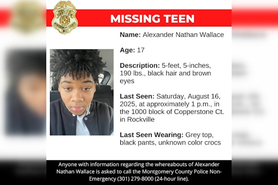 Rockville Teen Alexander Wallace Missing, Montgomery County Police Appeal for Public Assistance