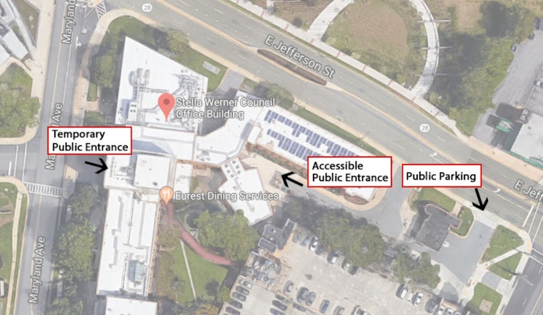 Rockville's Stella Werner Council Office Building Reopens Upgraded Second-Floor Entrance and Adds New Amenities