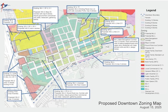 Round Rock Planning Commission to Discuss Downtown Revitalization Through Code Amendments on September 3