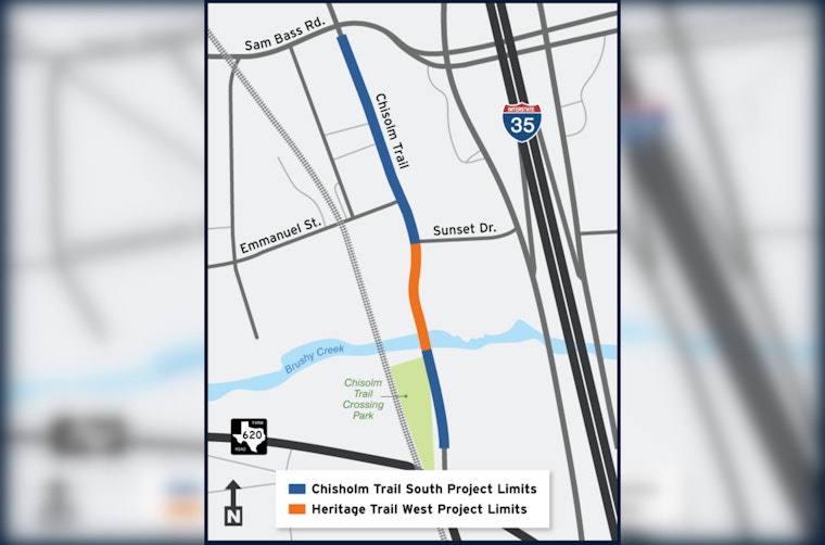 Round Rock's Chisholm Trail South Construction Advances: Expect Four-Week Traffic Disruption