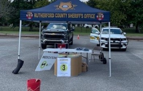 Rutherford County Collects Over 170 Pounds of Prescription Meds to Protect Health and Environment