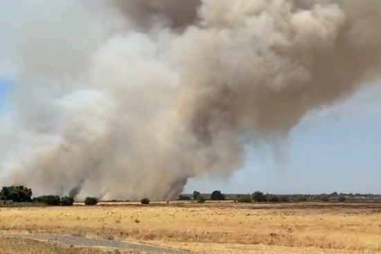 Sacramento Firefighters Quell 220-Acre Blaze Near Garden Hwy, No Injuries Reported