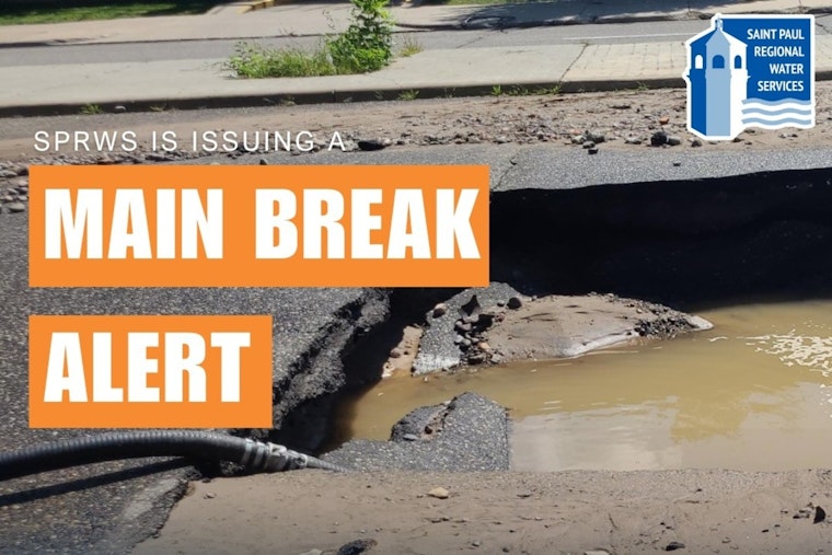 Saint Paul Watermain Break Disrupts Commute, Closes W. 7th Street for Weekend Repairs