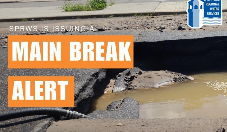 Saint Paul Watermain Break Disrupts Commute, Closes W. 7th Street for Weekend Repairs