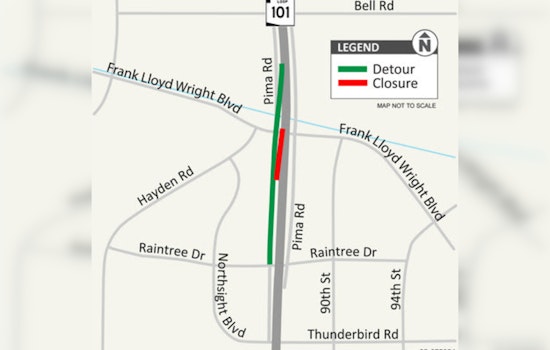 Scottsdale's Loop 101 Expansion, Final Ramp Closure at Raintree Drive Begins September 2