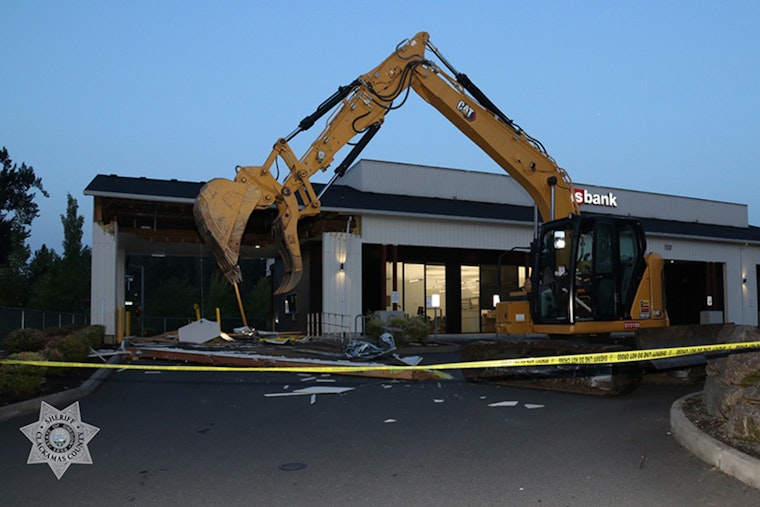 Second Suspect Charged in Clackamas County for ATM Theft with Stolen Excavator