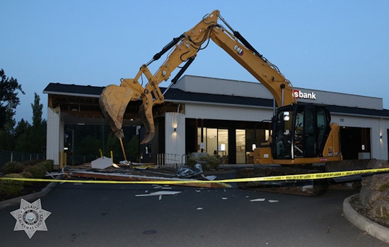 Second Suspect Charged in Clackamas County for ATM Theft with Stolen Excavator