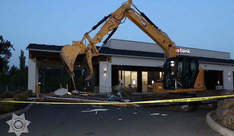 Second Suspect Charged in Clackamas County for ATM Theft with Stolen Excavator