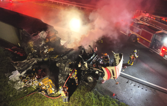 Semi-Truck Fire on I-4 in Longwood Causes Major Traffic Delays During Morning Commute