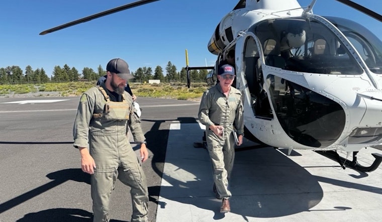 Senator Mark Kelly Surveys Dragon Bravo Fire Near Grand Canyon, Meets with First Responders and Local Business Owners Amid Crisis