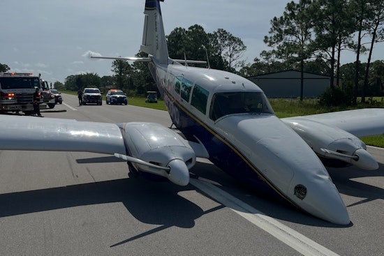 Skilled Pilot Makes Safe Emergency Belly Landing on St. Lucie County Street After Gear Failure