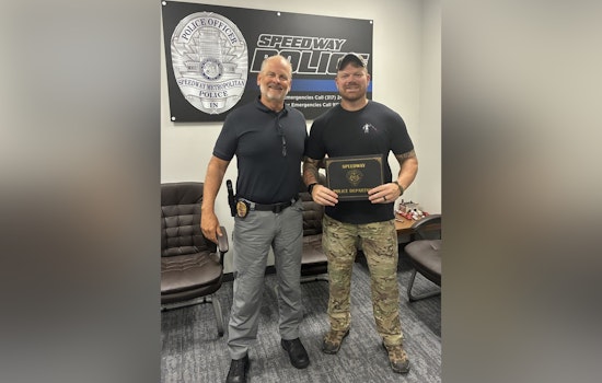 Speedway Sgt. May Honored with Lifesaving Award for Heroic Overdose Intervention